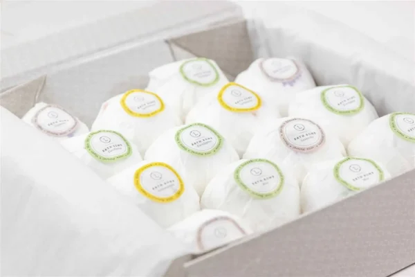 bath bombs gift box, set of 14 big 100% natural relaxing bath bombs
