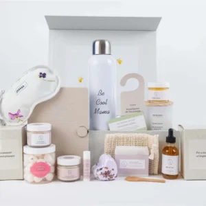 new mom gift, pampering natural skincare gift for new mom