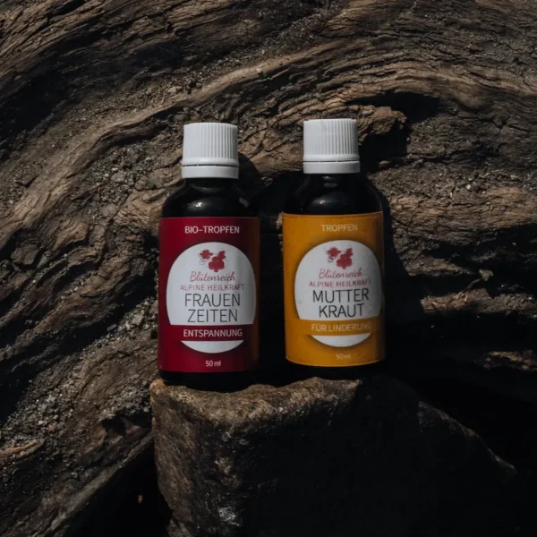 organic drops "women's times relaxation" at menstrual times organic chamomile organic yarrow organic lady's mantle organic meadowsweet