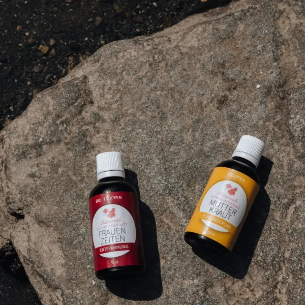 organic drops "women's times relaxation" at menstrual times organic chamomile organic yarrow organic lady's mantle organic meadowsweet