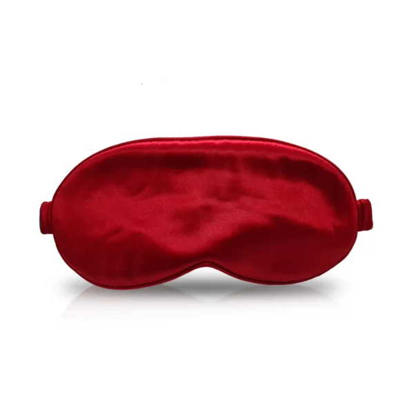 Silksein Rote Seiden-Schlafmaske