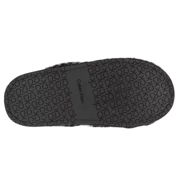 calvin klein slipper mule fur mono w hw0hw00536 0gk