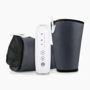 bella2bello venida air compression leg massager with 3 intensities and 2 levels heating system for circulation and relaxation