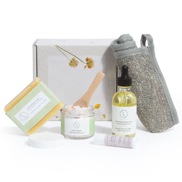 natural citrus bath & body skincare set, a thoughtful & "thinking of you" gift