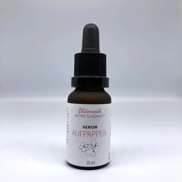 organic serum aufpappen vegan 100% natural with active ingredients from medicinal plants