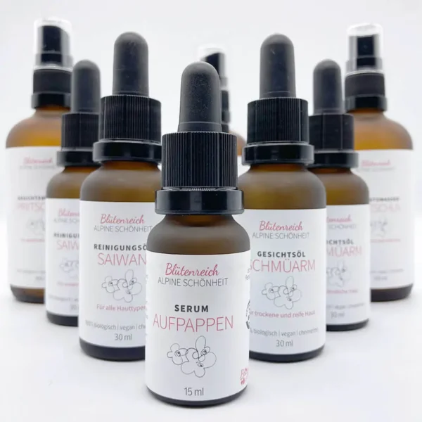 organic serum aufpappen vegan 100% natural with active ingredients from medicinal plants