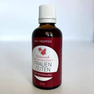 organic drops "women's times relaxation" at menstrual times organic chamomile organic yarrow organic lady's mantle organic meadowsweet