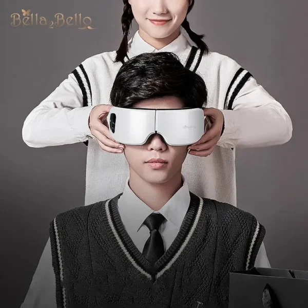 bella2bello's electric bluetooth 3d air compression vibration eye massager with heating system