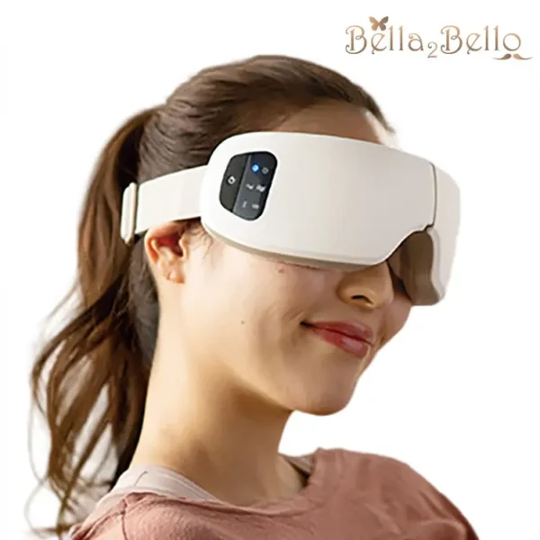 bella2bello's electric bluetooth 3d air compression vibration eye massager with heating system