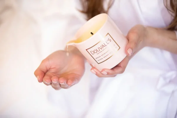 argan massage candle vanilla jasmin & ginger 180g | intensely nourishing and hydrating body treatment
