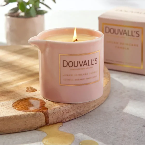 argan massage candle vanilla jasmin & ginger 180g | intensely nourishing and hydrating body treatment