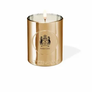 atkinsons amber glory scented candle 200g