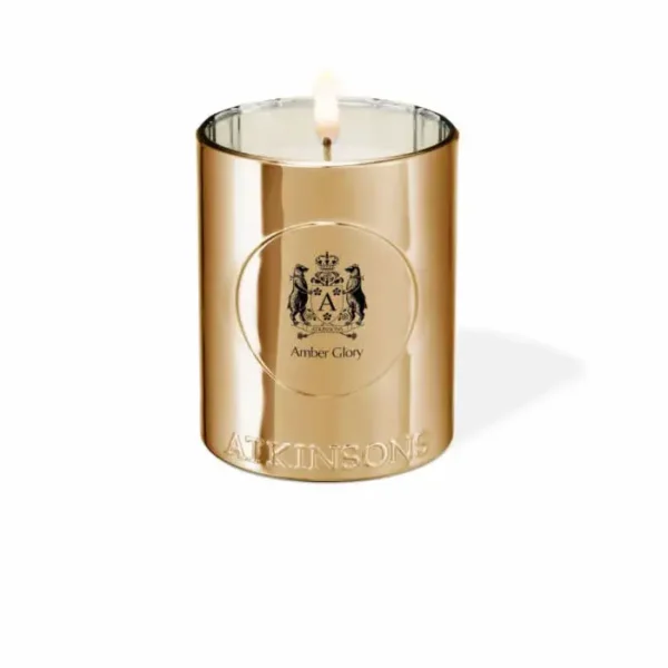 atkinsons amber glory scented candle 200g